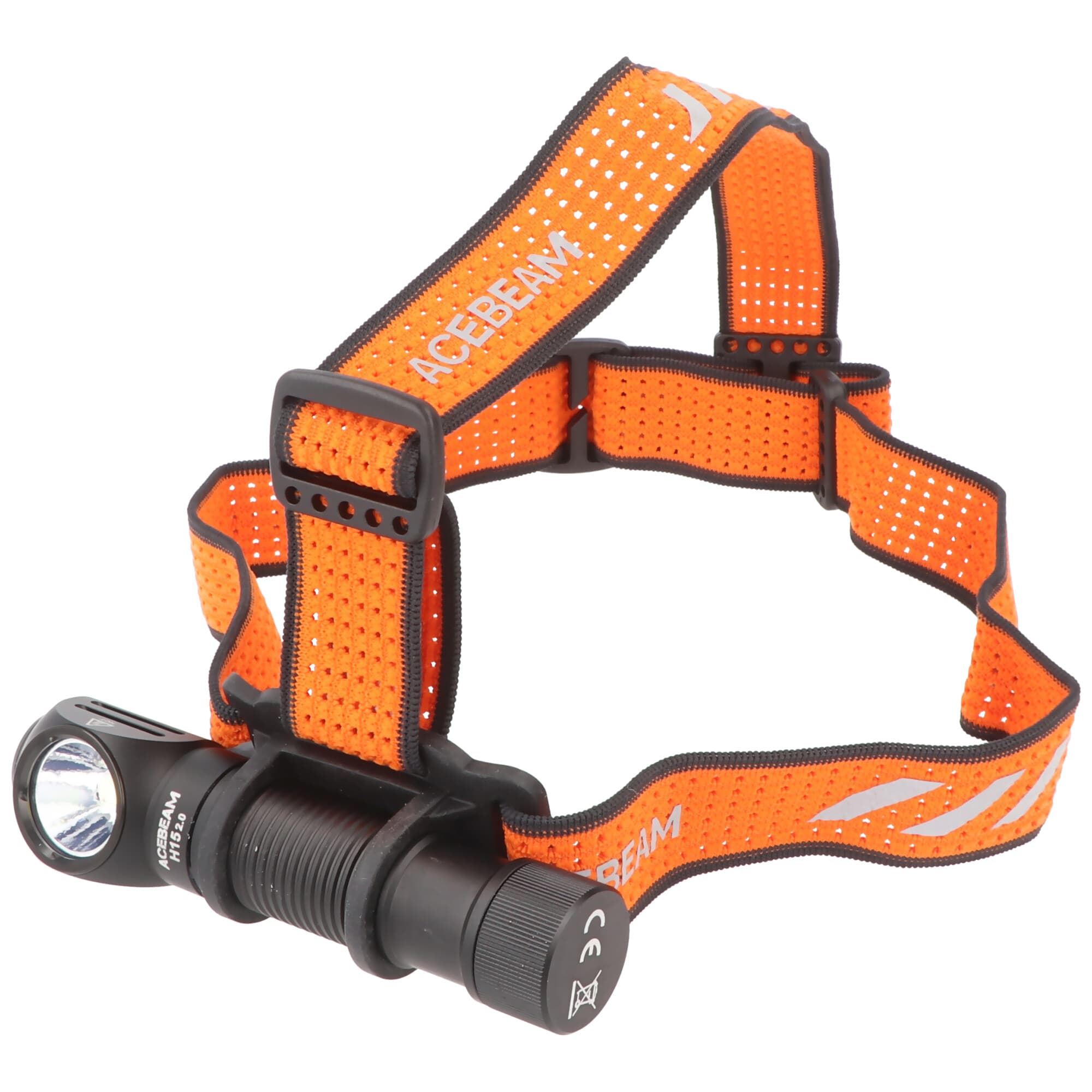 Lampe frontale AceBeam H15 2.0 LED et lampe de poche LED en un, avec 2 800 lumens, deux sources lumineuses, y compris batterie Li-Ion 18650 3100 mAh