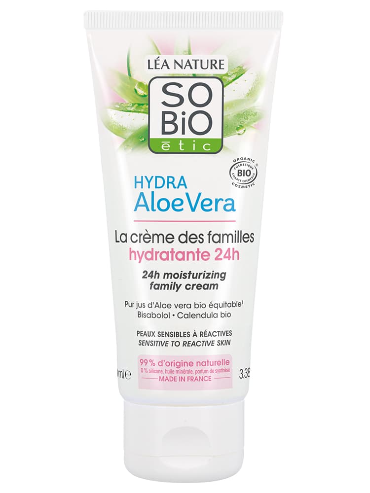 Léa Nature SO BIO étic Hydra Aloe Vera La Crème des Familles Hydratante 24H Biologique 100 ML