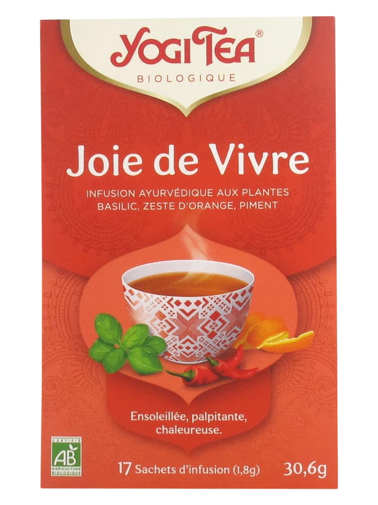 Yogi Tea Joie de Vivre Bio 17 Sachets de 1,8 g