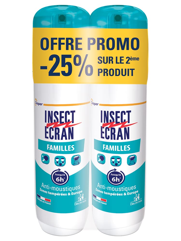 Insect Ecran Spray Familles Lot de 2 x 100 ml